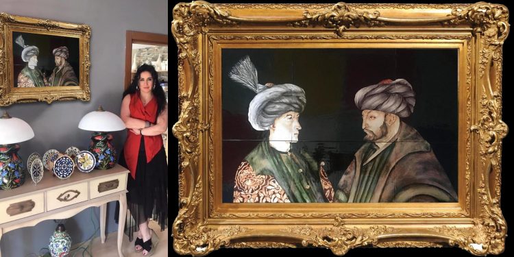 O Sanatçı, O Tabloyu Çini ile Ölümsüzleştirerek Sürpriz Yaptı