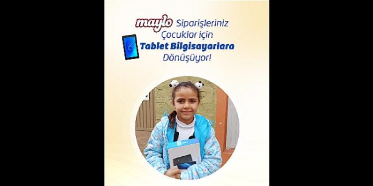 Getir’den sipariş edilen Maylo ürünleri çocuklar için tablet bilgisayarlara dönüşüyor!