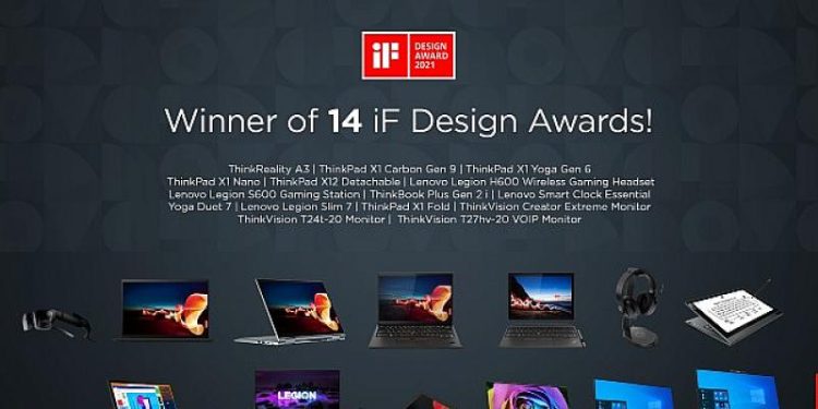 Lenovo ürünleri inovatif tasarımlarıyla ödüle doymuyor