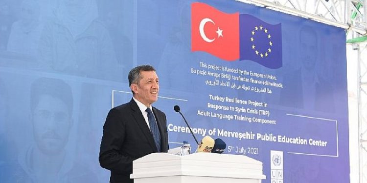 Suriye Krizine Yanıt Olarak Türkiye’de Dayanıklılık Projesi (TDP) Kapsamında İnşa Edilen Merveşehir Halk Eğitimi Merkezi Açıldı
