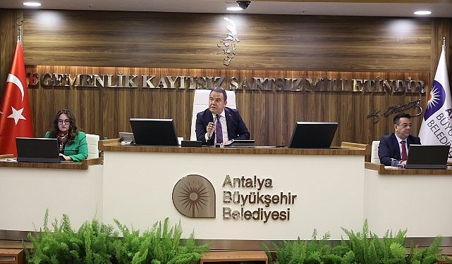 Antalya Büyükşehir Belediye Meclisi yılın ilk toplantısını yaptı