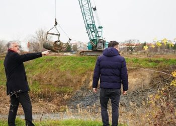 Başkan Gerenli deredeki çalışmaları inceledi!