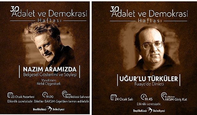Beylikdüzü Nazım Hikmet ve Uğur Mumcu’yu Anacak